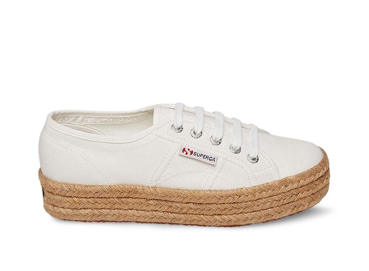 Superga 2730 Cotropew White - Womens Superga Platform Shoes